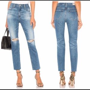 AG Isabelle High Rise Straight Crop Jean